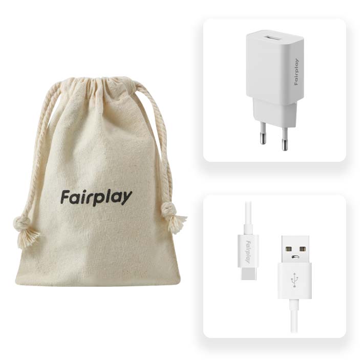 Chargeur Secteur Double USB 12W pour Smartphone et Tablette, Fairplay -  Blanc - Français